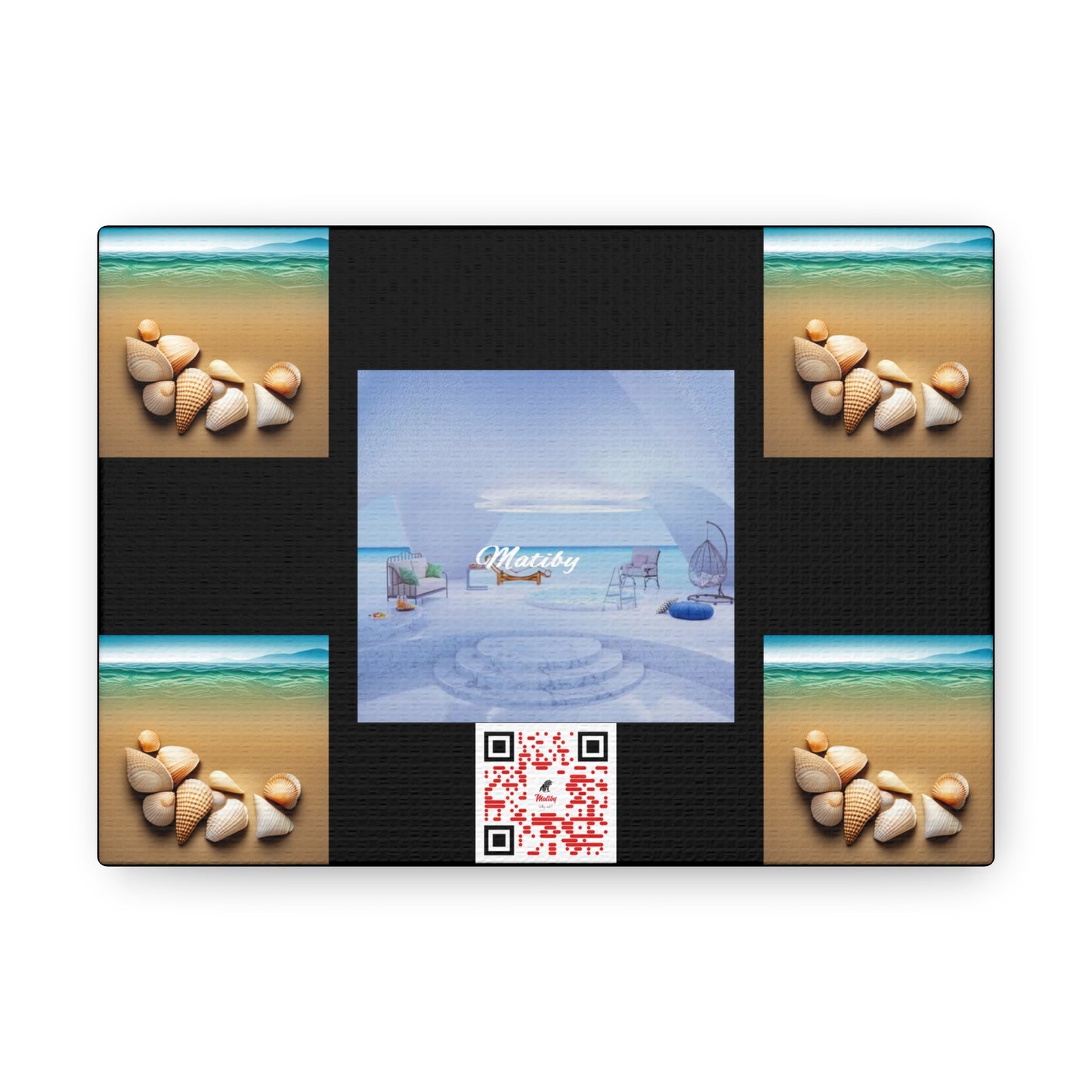 Matiby QR Black Canvas Gallery Wraps