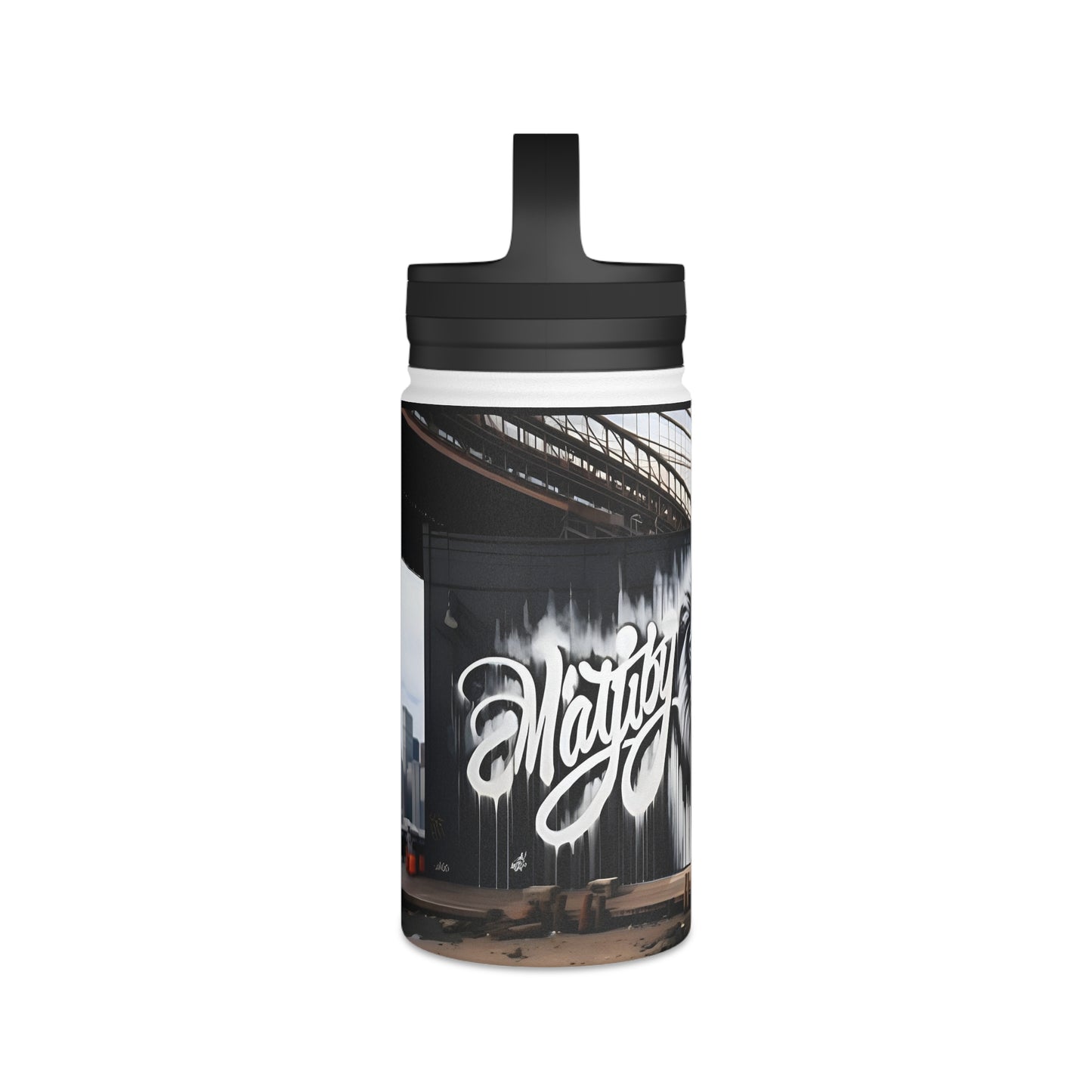 Matiby Matiffi Stainless Steel Water Bottle, Handle Lid