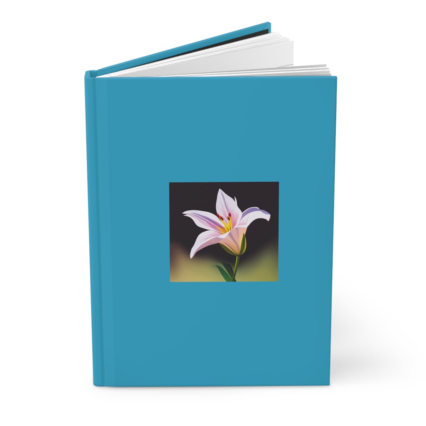 Lily Hardcover Journal Matte Turquoise