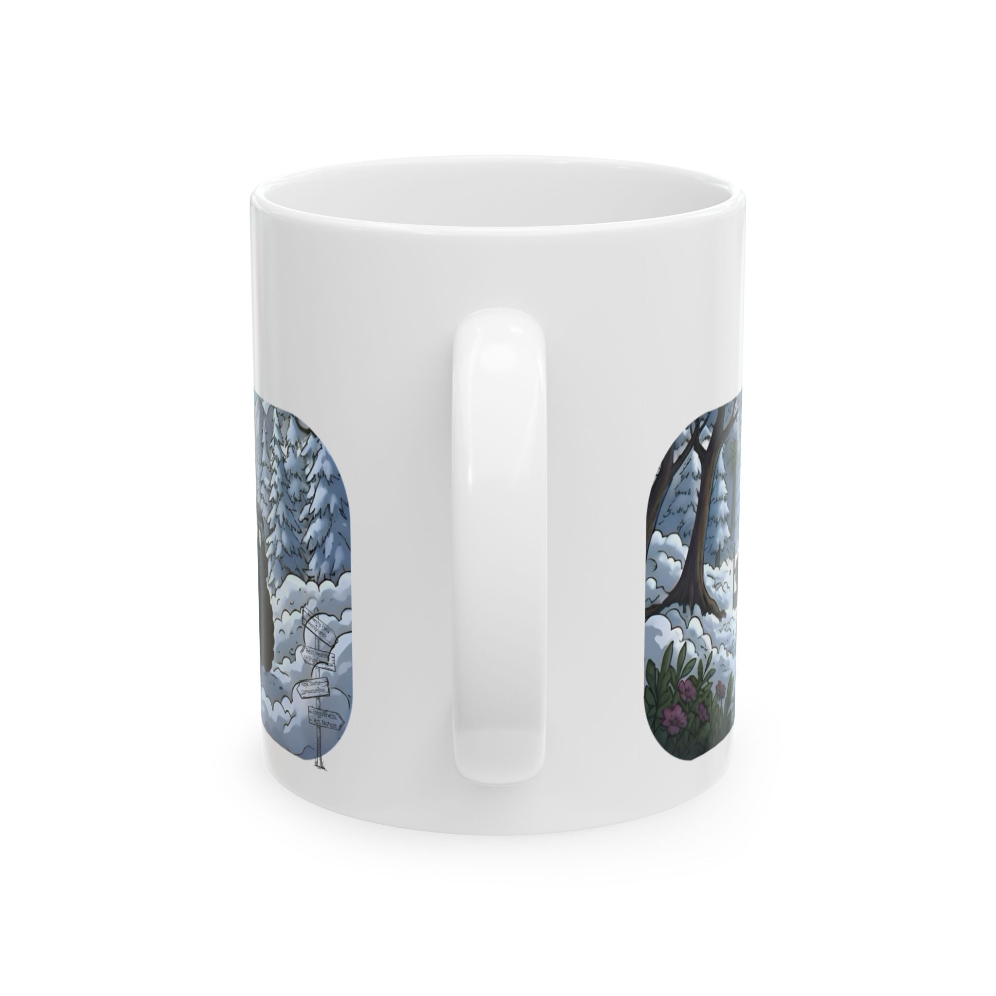 Adventure 4x4 Trucks #40, Raising Kids, Raising Dust White Ceramic Mug — Soccer Mom? Nah, Find Your Path To The Essentials Cup (11oz & 15oz)