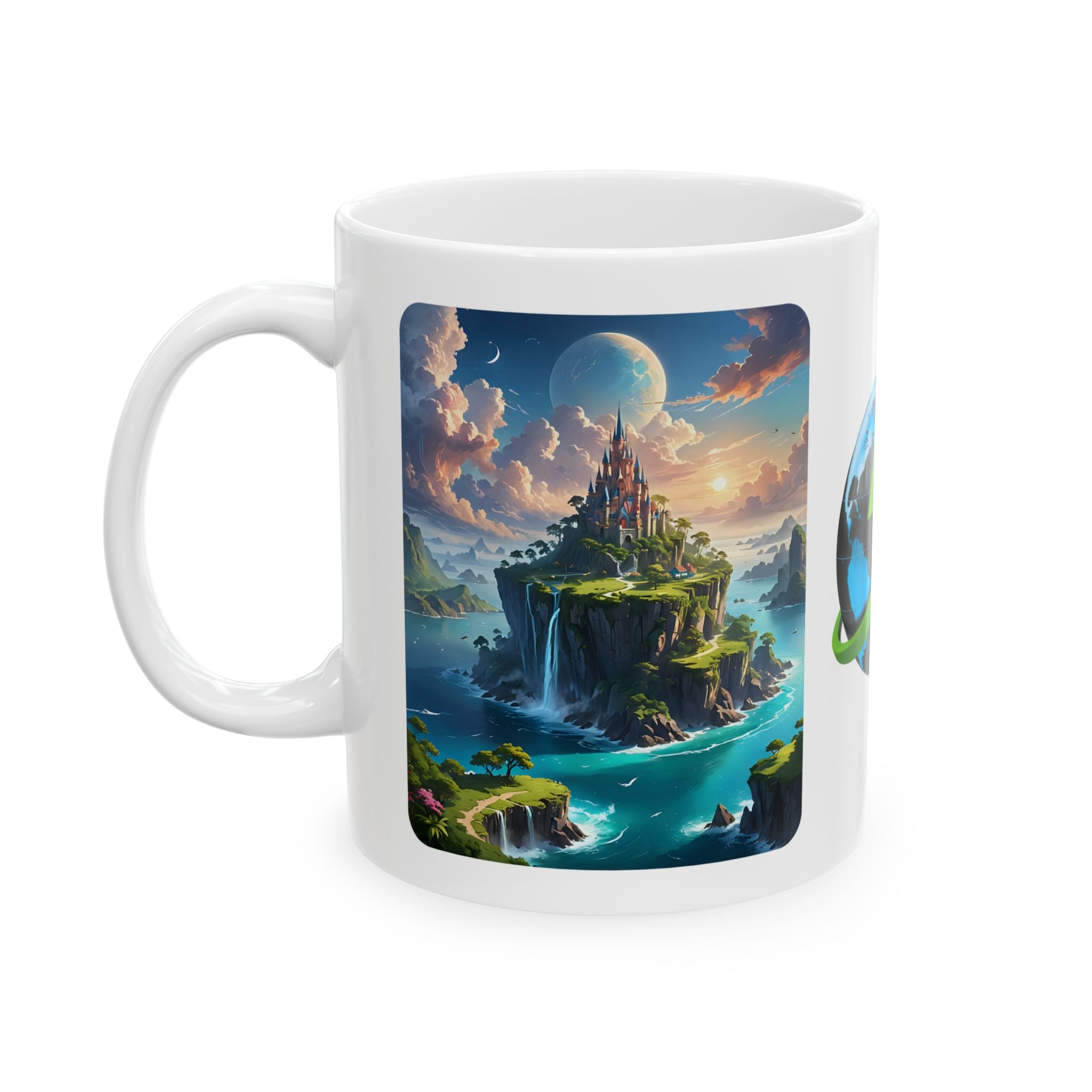 Contrast & Perspective #7 White Ceramic Mug — Time & Chance Daily Cup (11oz, 15oz)