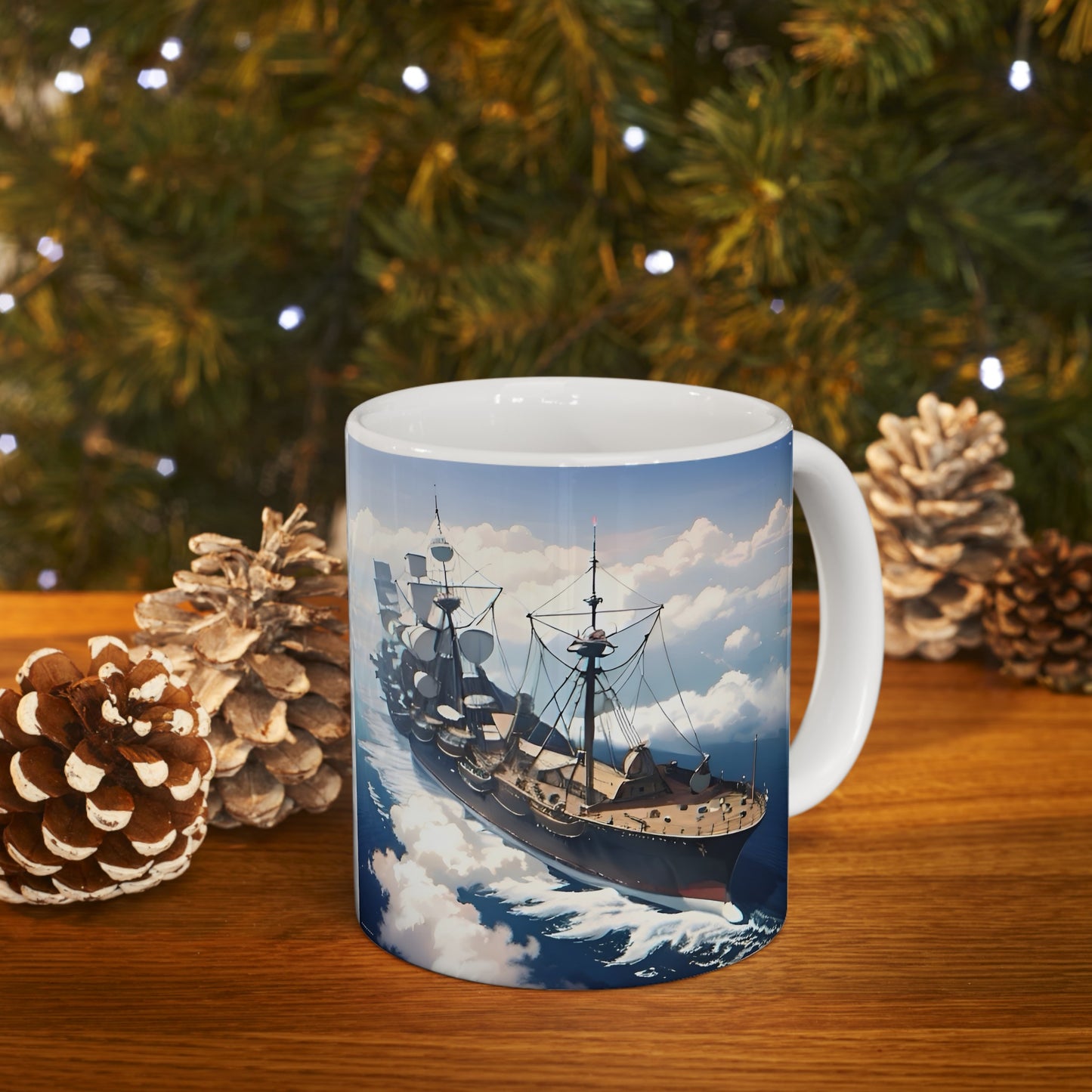 Nautical Ship Ceramic Mug, 11oz