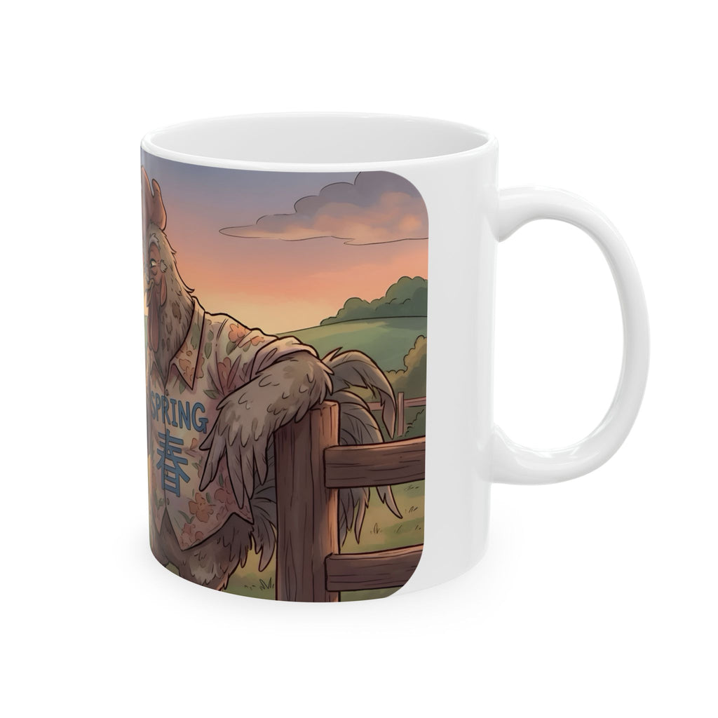 Spring Rooster White Ceramic Mug – "I Still Got It" Farmhouse Chicken Art (11oz/15oz)