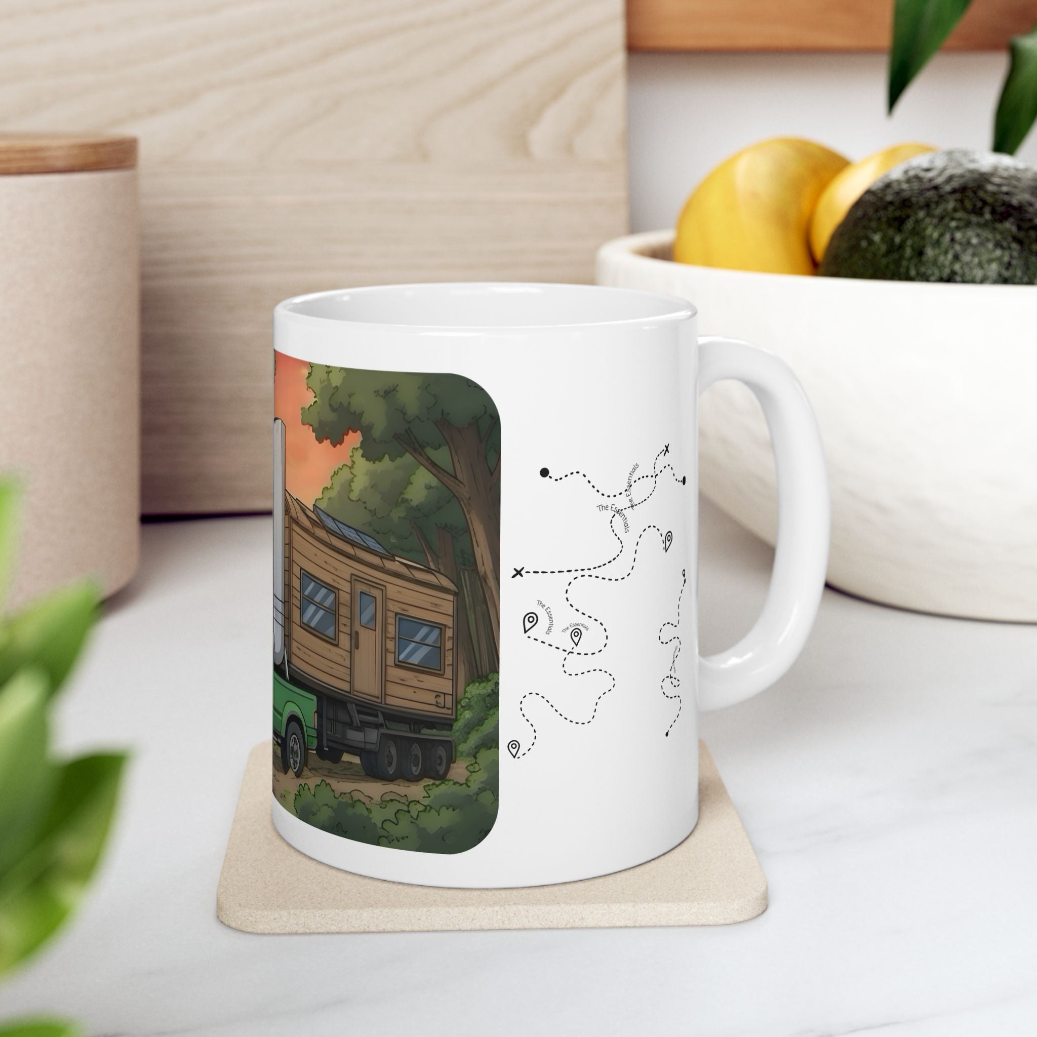 Sunshine State Pickup Trucks #12 Trailer Hauling Gals White Ceramic Mug – Celebrating Companionship, Creativity & Life’s Little Wonders Cup (11oz/15oz)