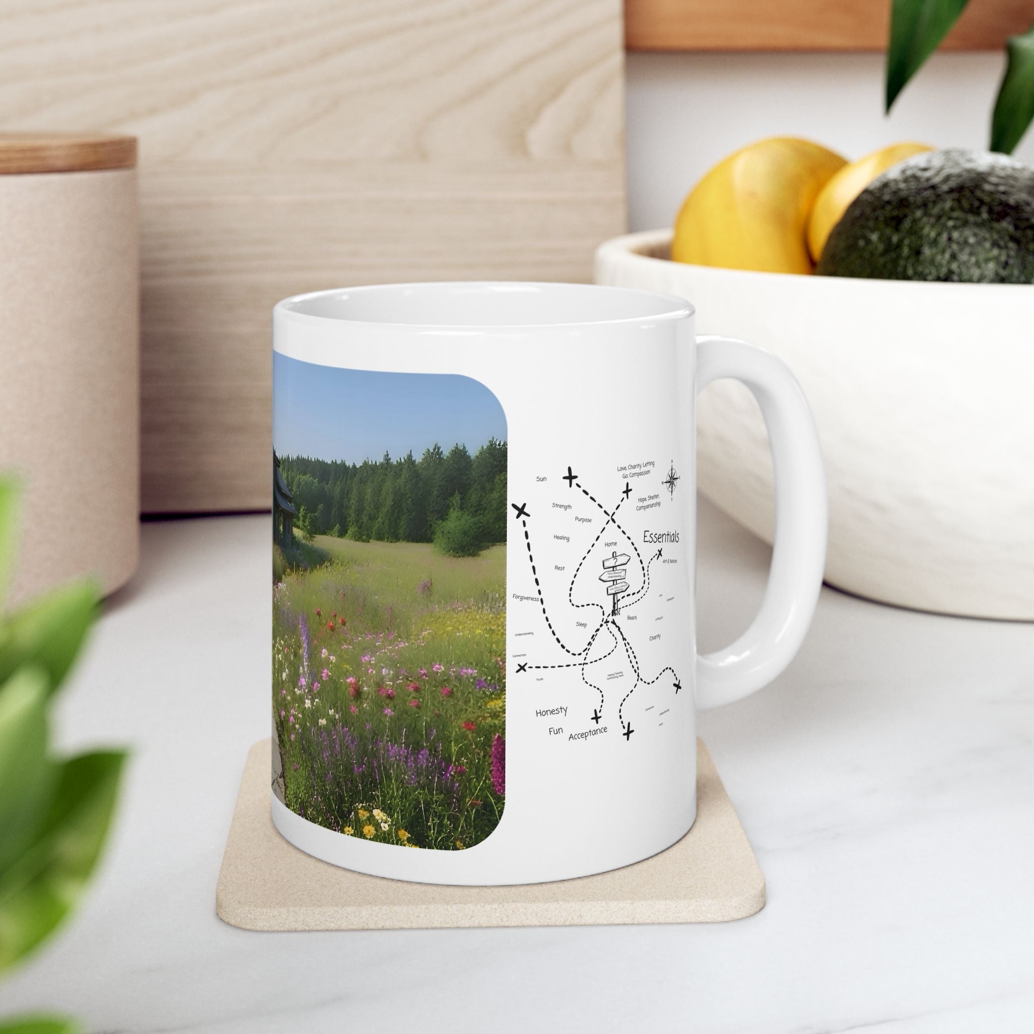 Cozy Architecture & Dreamy Landscapes #7 White Ceramic Mug – Homes Home Sweet Home Cup (11oz/15oz)