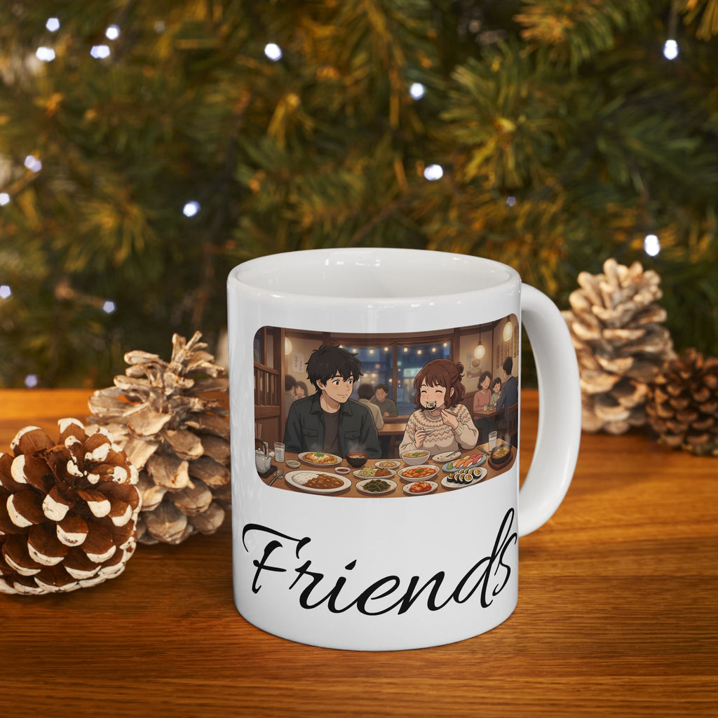 Family & Friends #11 Forever White Ceramic Mug — Cozy Feast Cup (11oz/15oz)