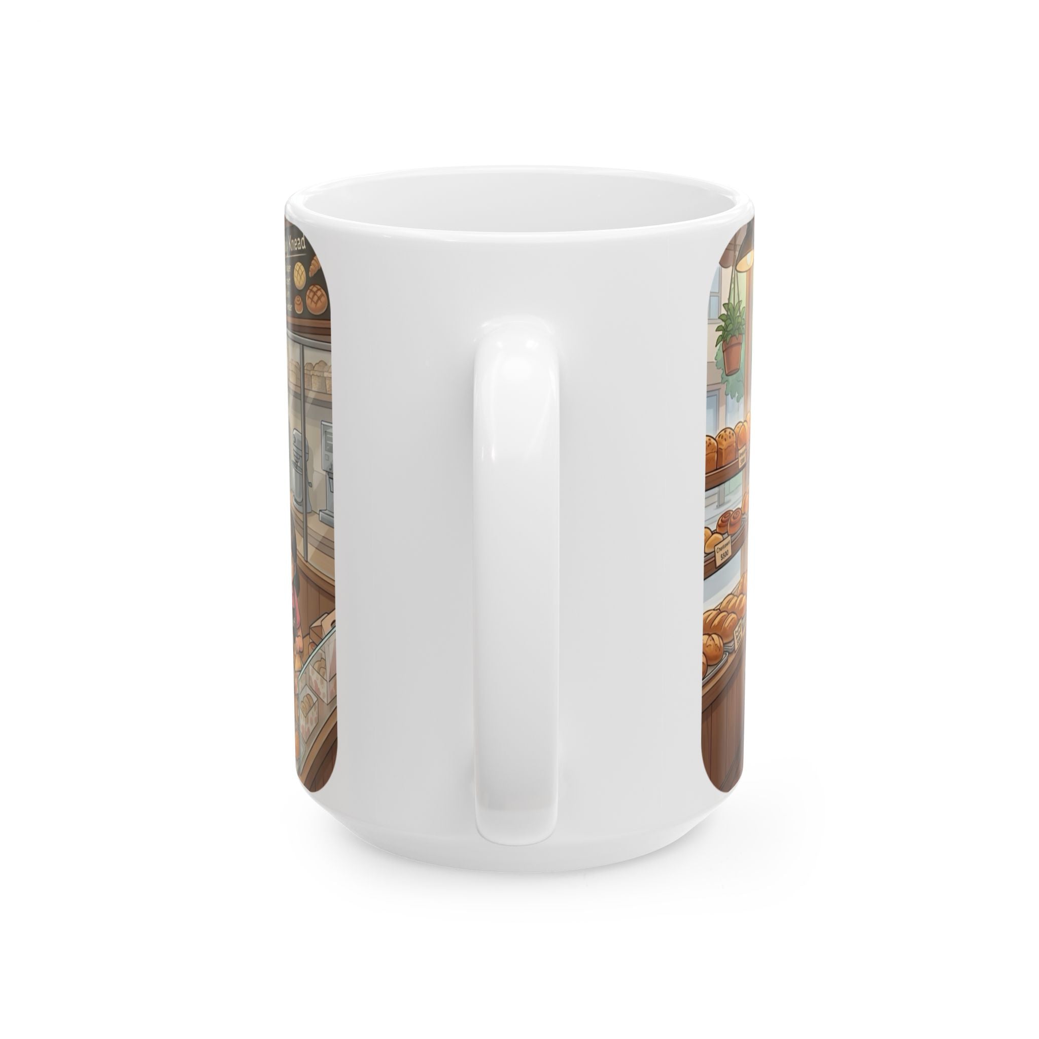 Cozy Family Bakery White Ceramic Mug — Inspirational Multigenerational Baking Cup (11oz & 15oz)