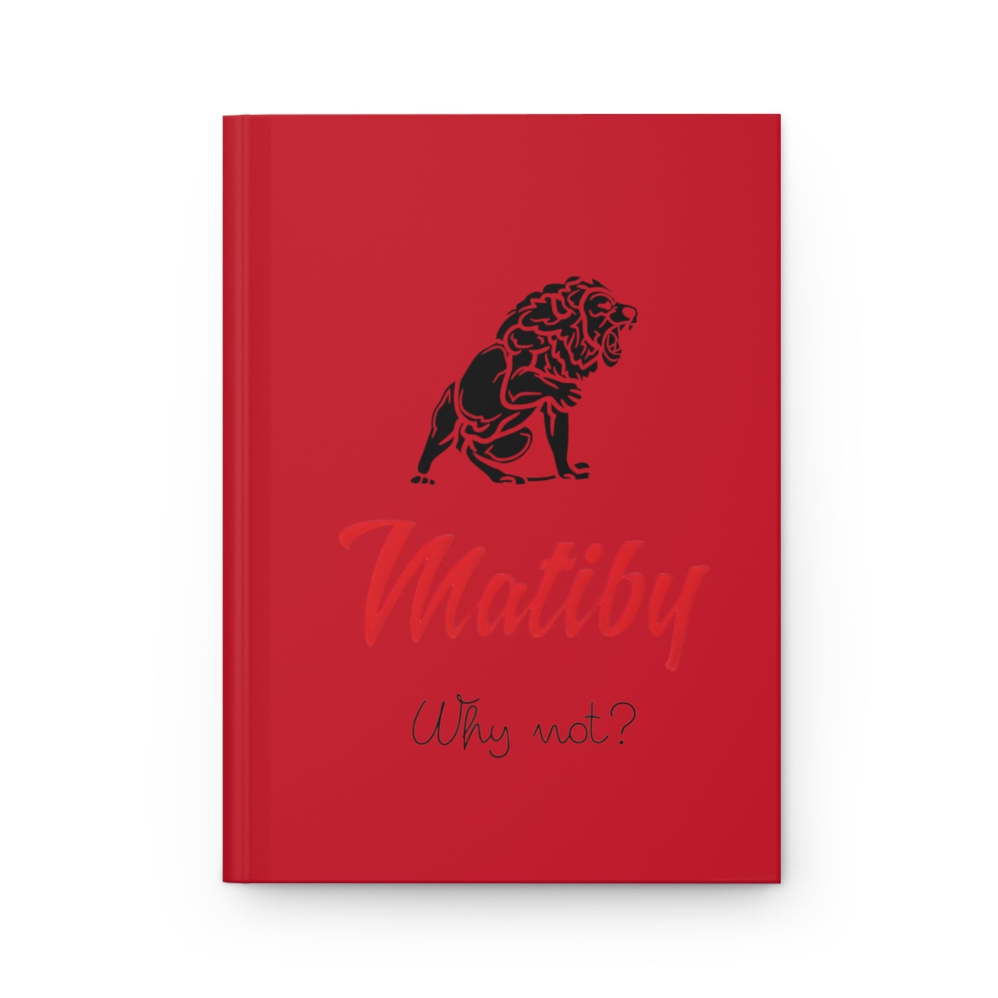 Matiby Hardcover Journal Matte Dark Red