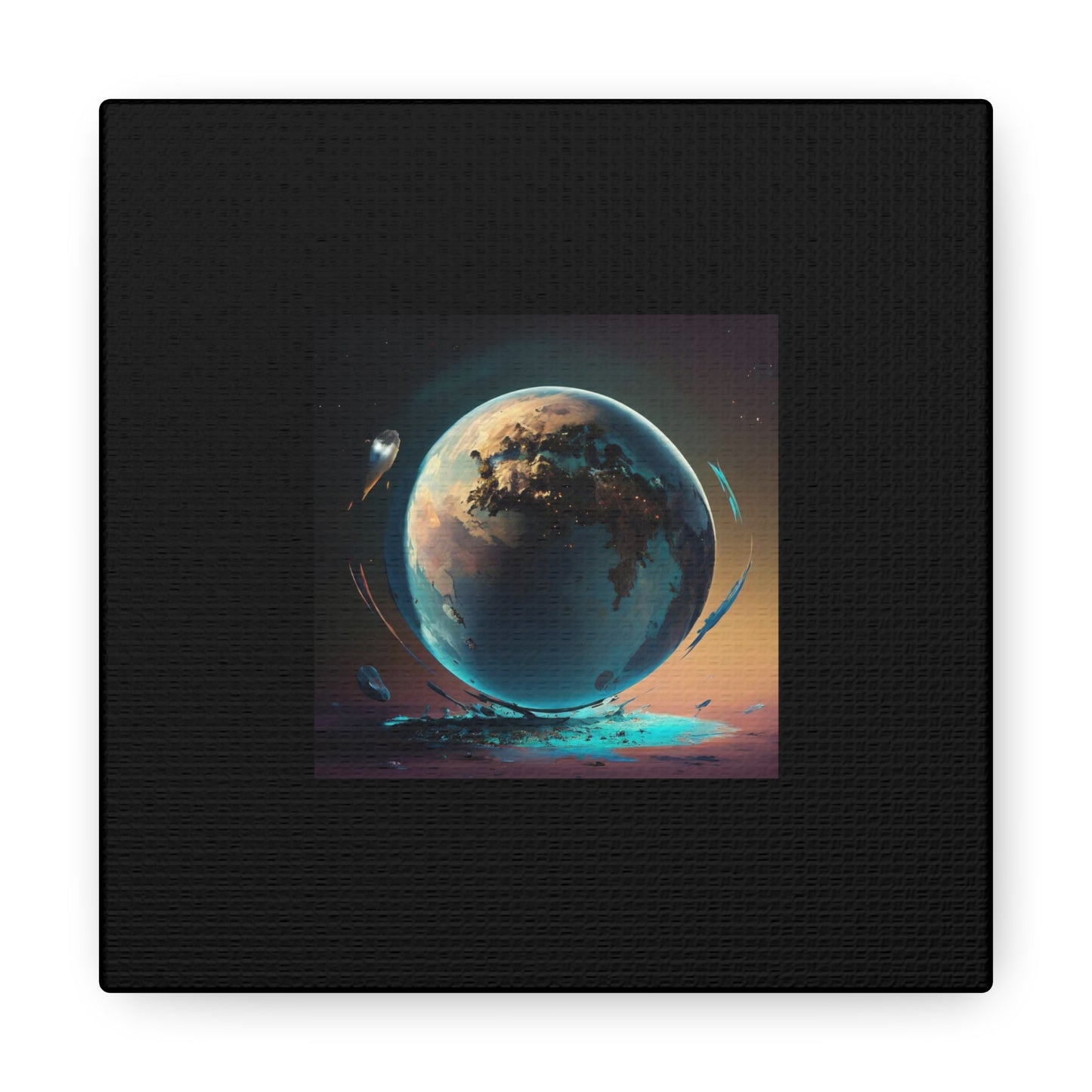 Matiby Worlds Black Canvas Gallery Wraps