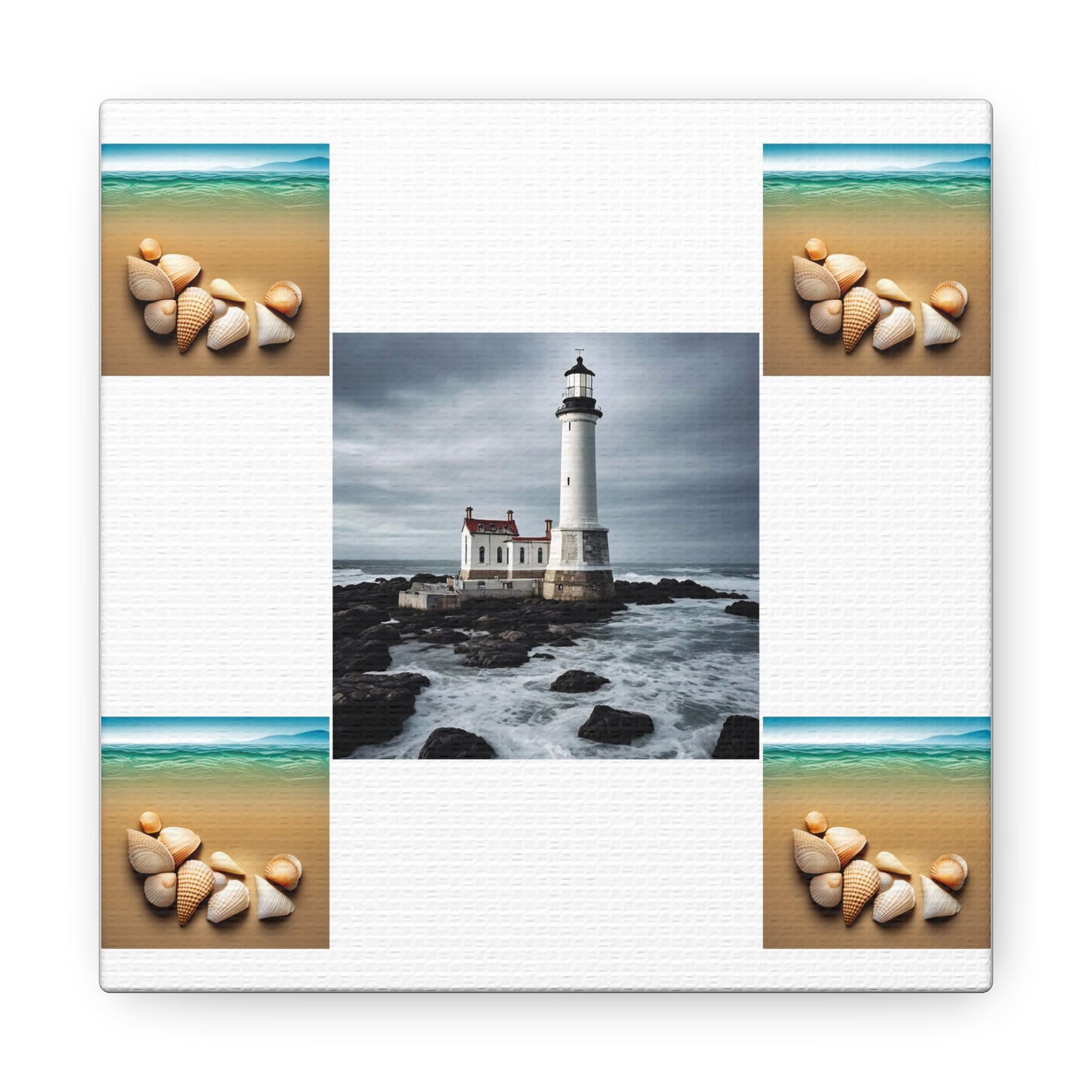 Lighthouse White Canvas Gallery Wraps