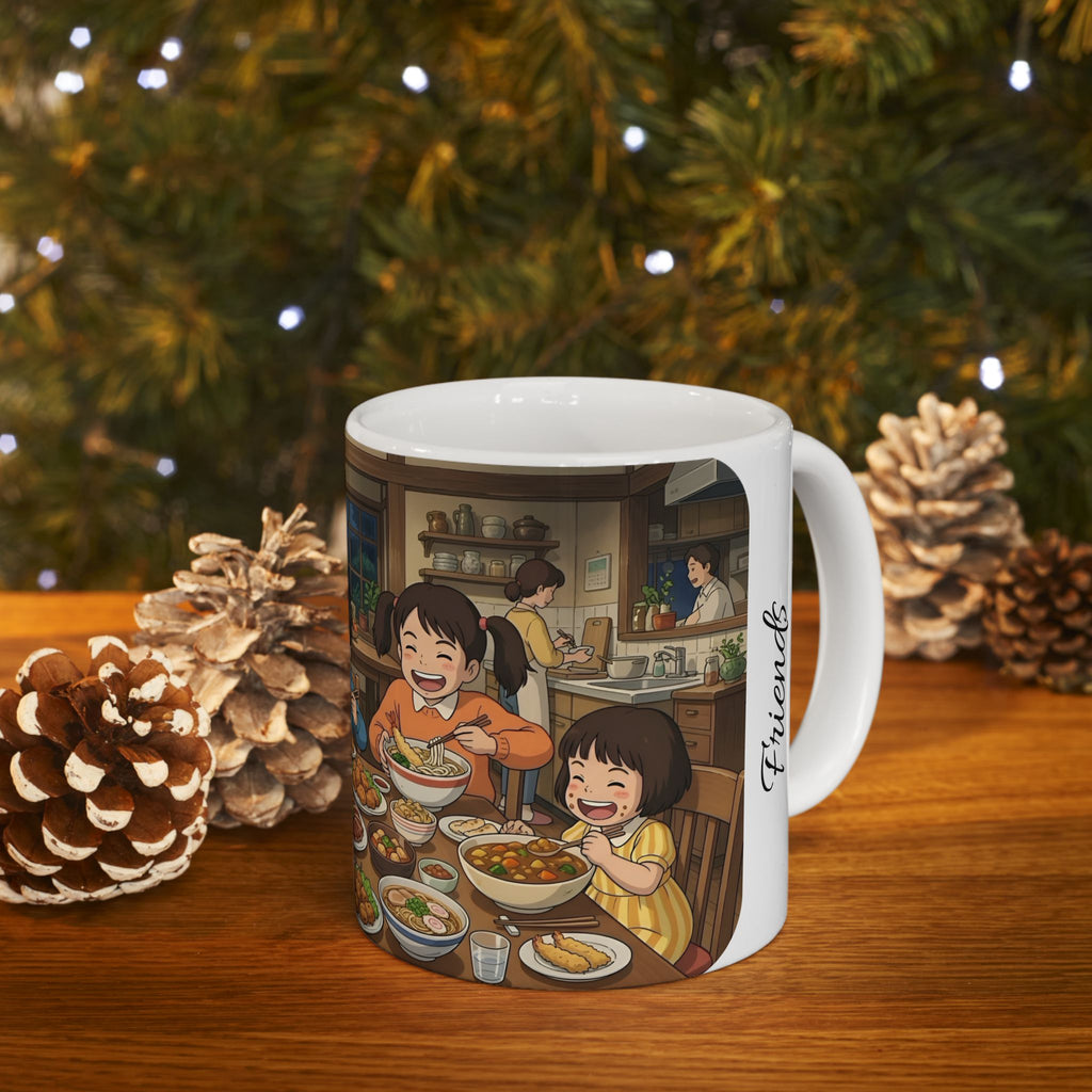 Family & Friends #9 Forever White Ceramic Mug — Cozy Feast Cup (11oz/15oz)