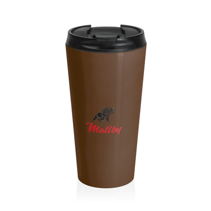 Matiby Brown Stainless Steel Travel Mug