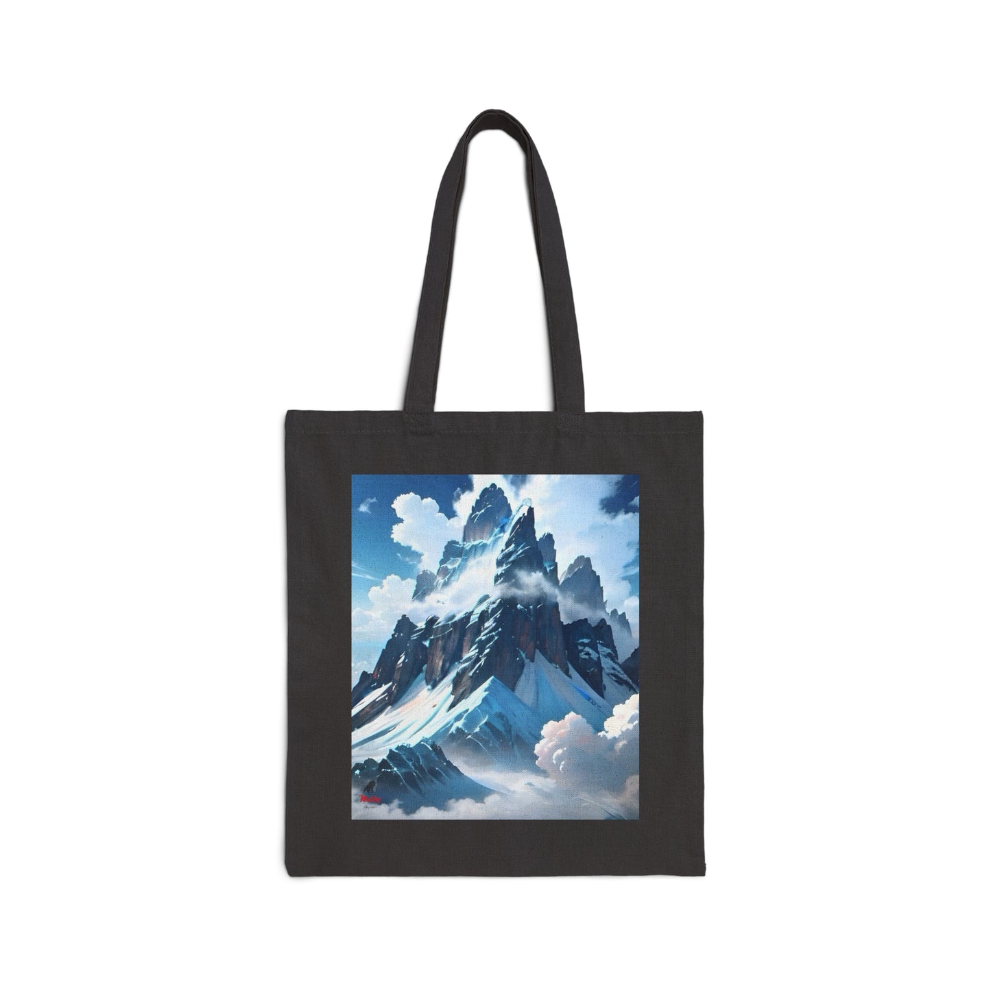 Volcano/Alps Cotton Canvas Tote Bag