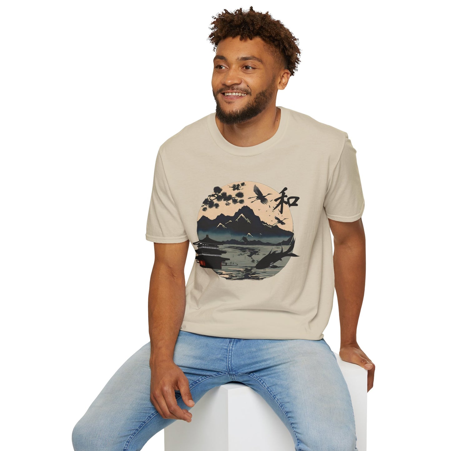 Japanese Landscape Unisex Softstyle T-Shirt