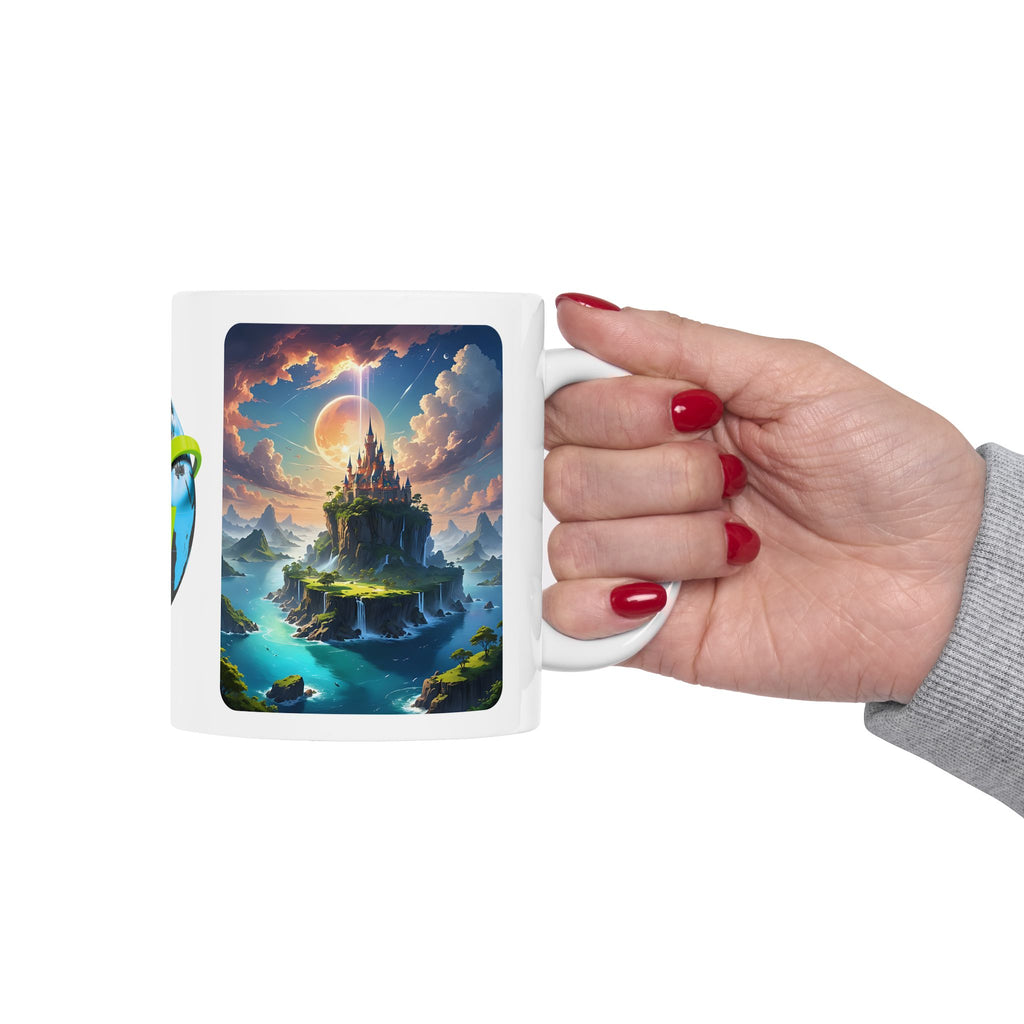 Contrast & Perspective #6 White Ceramic Mug — Time & Chance Daily Cup (11oz, 15oz)