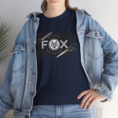 Silver Fox Scissors Unisex Heavy Cotton Tee