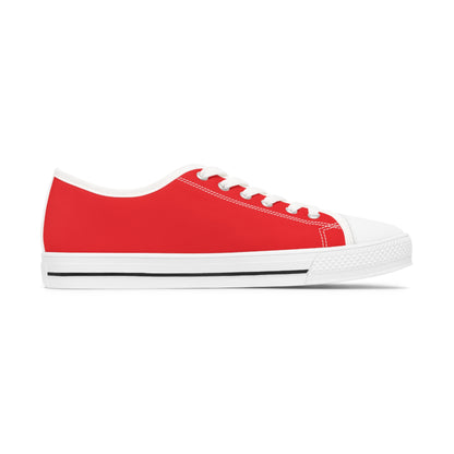 Women's Dark Red Low Top Sneakers