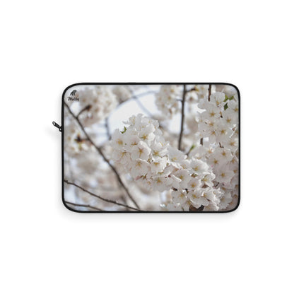 White Flower Laptop Sleeve