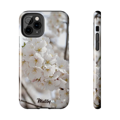 White Flower Tough Phone Cases