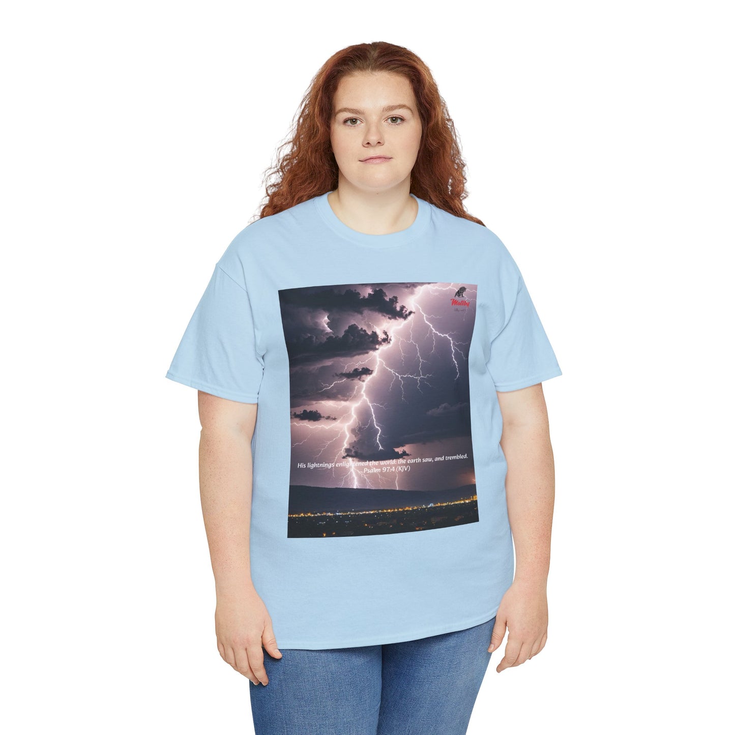 Lightning Style Earth Trembled Unisex Heavy Cotton Tee