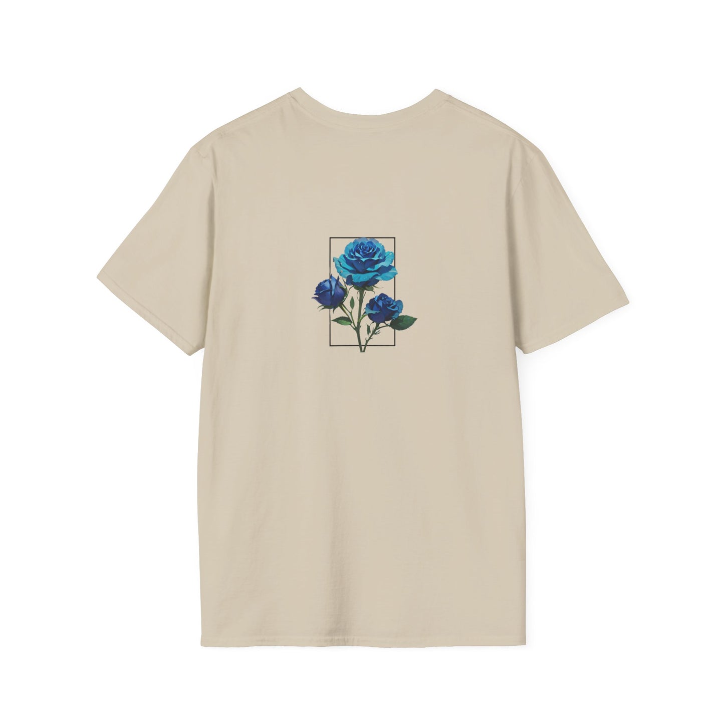 Japanese Blue Rose Landscape Unisex Softstyle T-Shirt