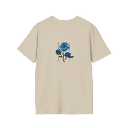 Japanese Blue Rose Landscape Unisex Softstyle T-Shirt