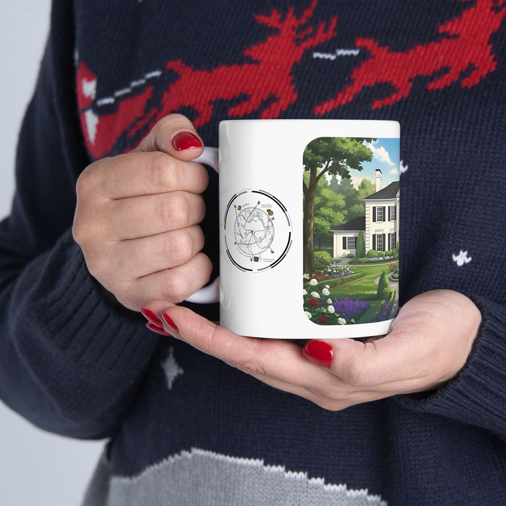 Cozy Architecture & Dreamy Landscapes #48 White Ceramic Mug – Homes Home Sweet Home Cup (11oz/15oz)
