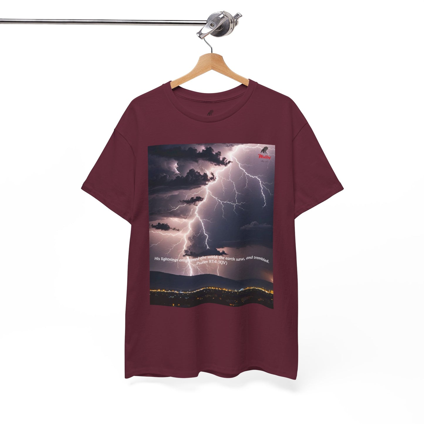 Lightning Style Earth Trembled Unisex Heavy Cotton Tee