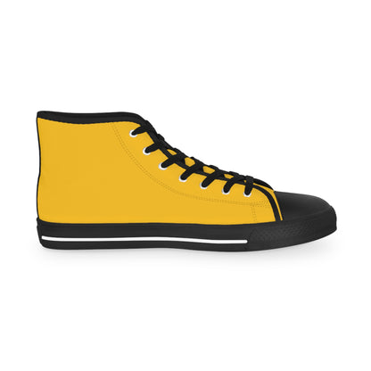 Men's Yellow High Top Sneakers