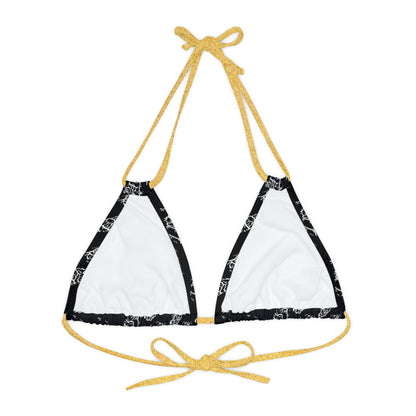 Matiby Lion Strappy Triangle Bikini Top (AOP)