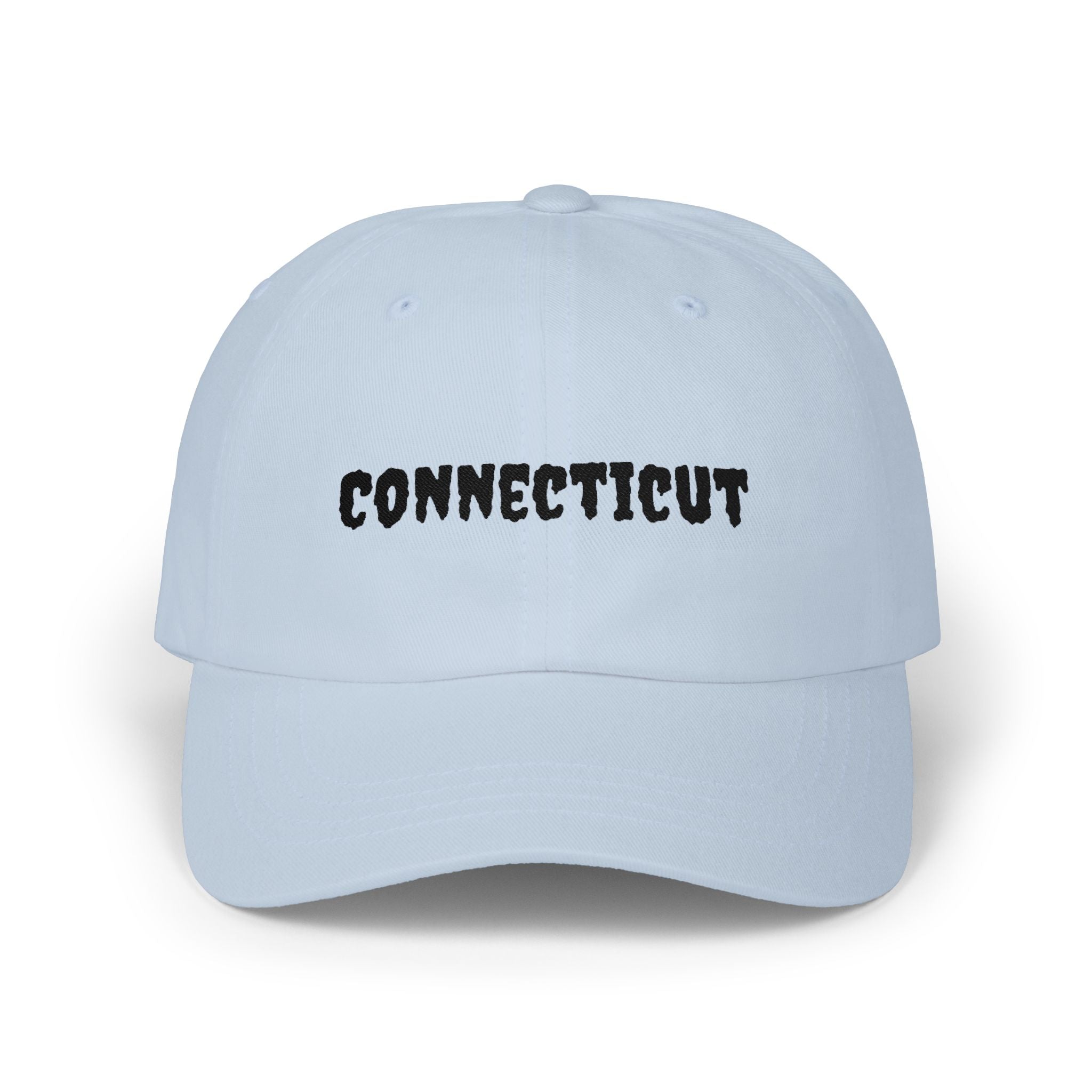 Connecticut United States of America Black Embroidered Classic Dad Cap | CT 5th USA Baseball Hat