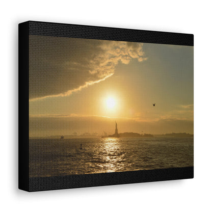 Sunset Black Canvas Gallery Wraps