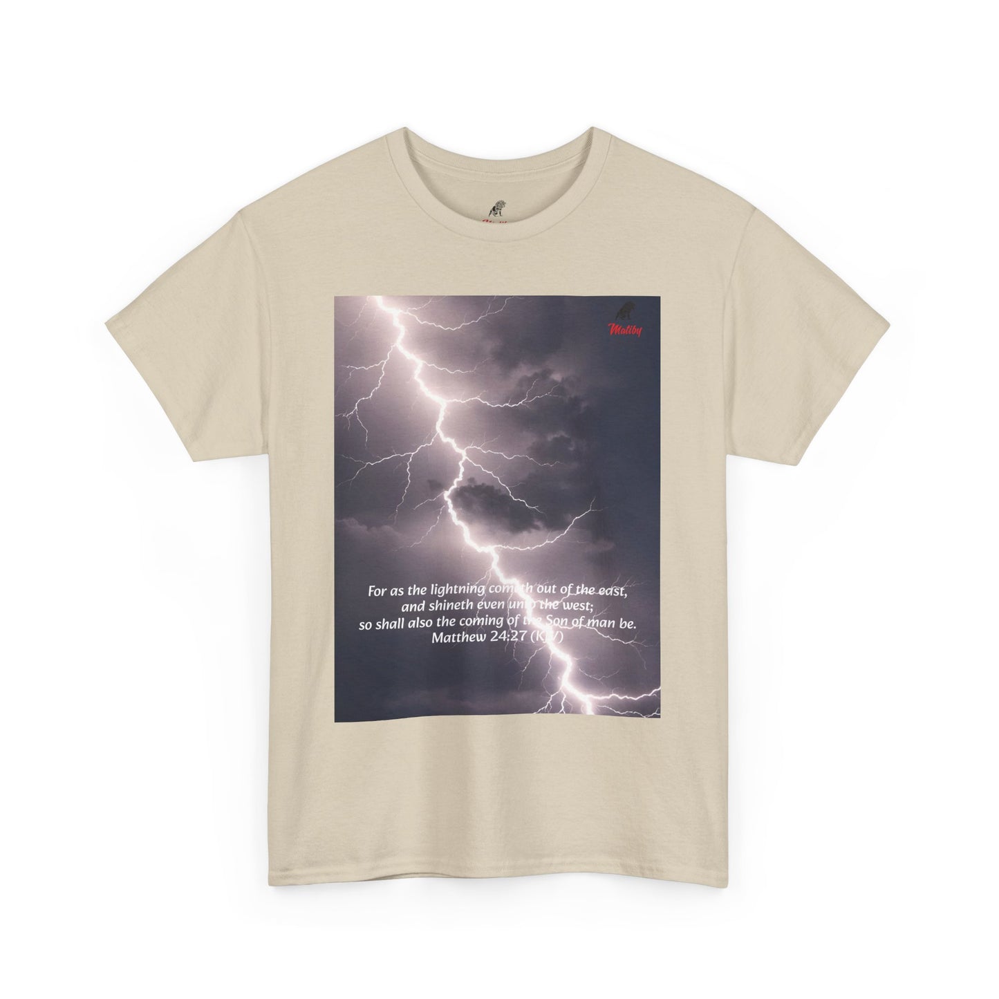 Lightning Style East West Unisex Heavy Cotton Tee