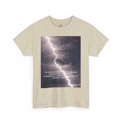 Lightning Style East West Unisex Heavy Cotton Tee