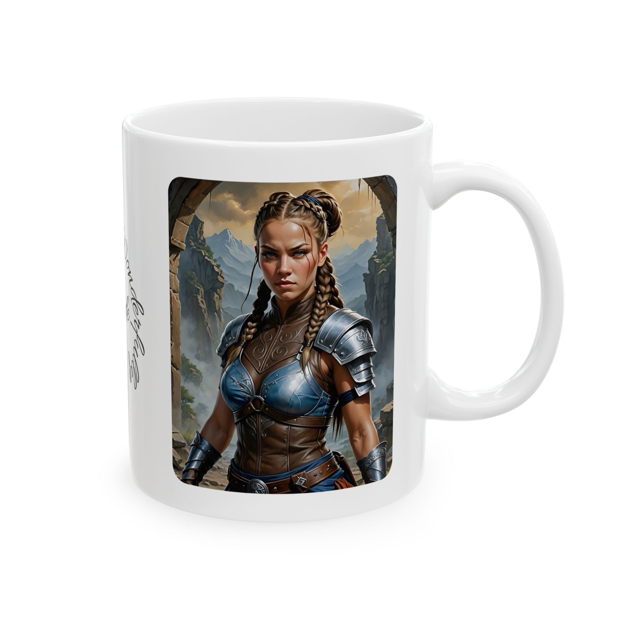 Gentle Woman of Valor #12 White Ceramic Mug - Fearfully & Wonderfully Made Tribute Cup (11oz/15oz)