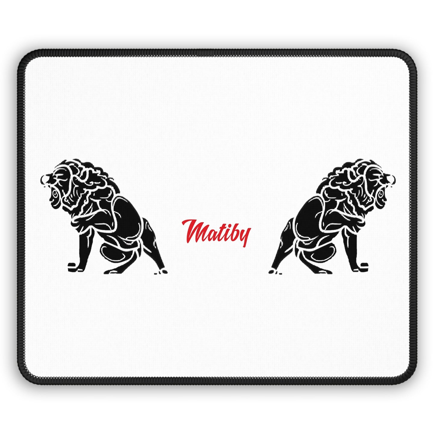 Matiby White Gaming Mouse Pad