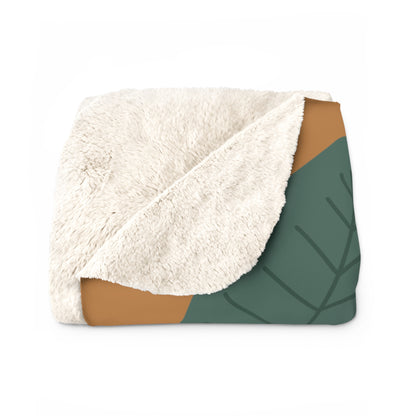 Matiby Simple Things Light Brown Sherpa Fleece Blanket