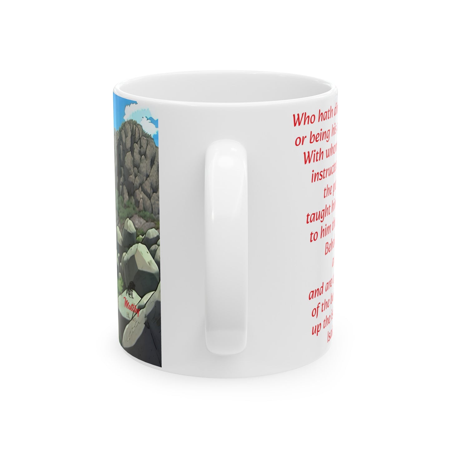 Bible Speaks Isaiah 40:13-15 Ceramic Mug, 11oz, 15 oz