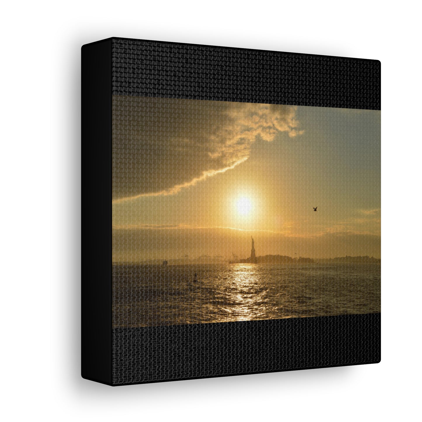 Sunset Black Canvas Gallery Wraps