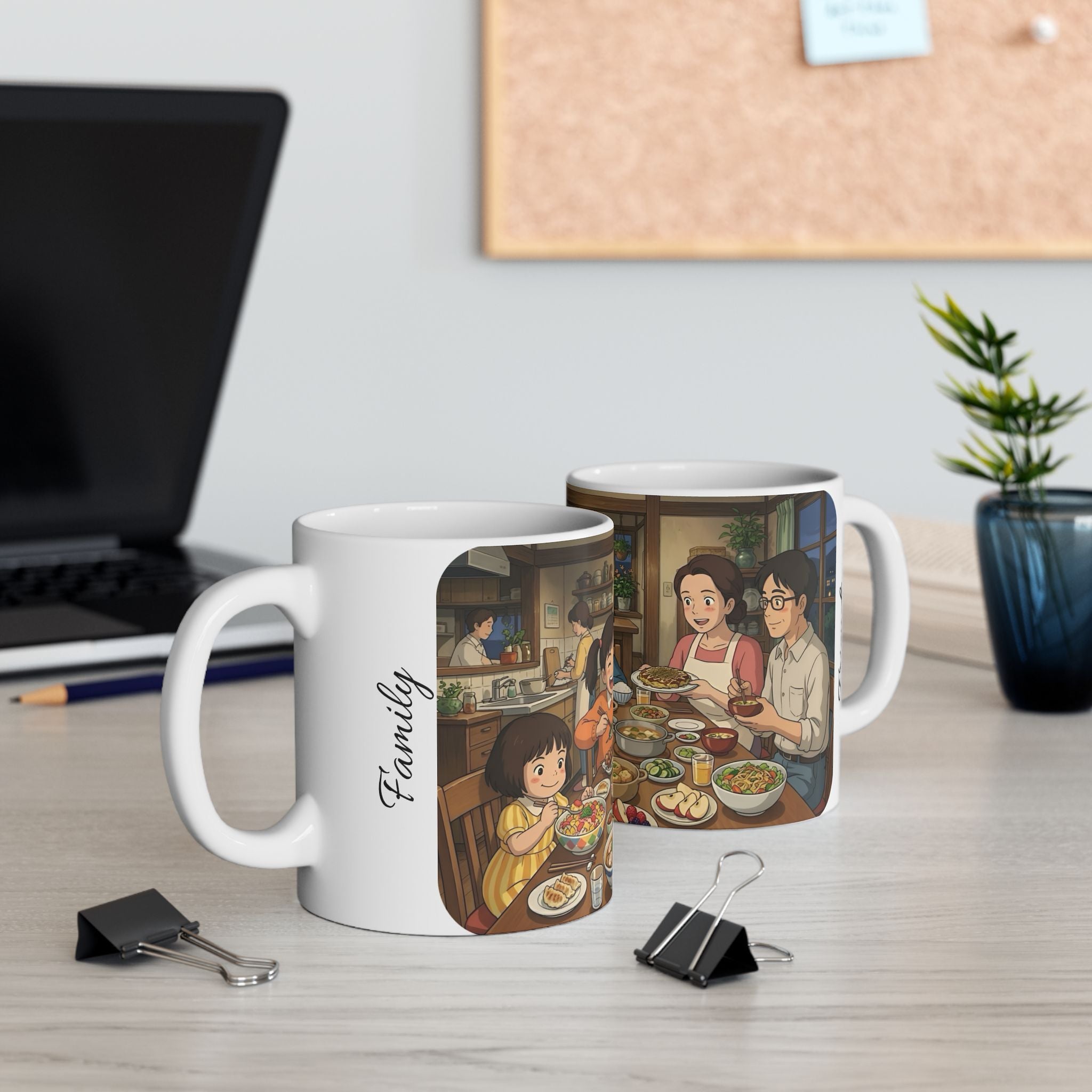 Family & Friends #8 Forever White Ceramic Mug — Cozy Feast Cup (11oz/15oz)