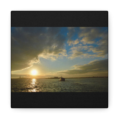 Sunset Black Canvas Gallery Wraps