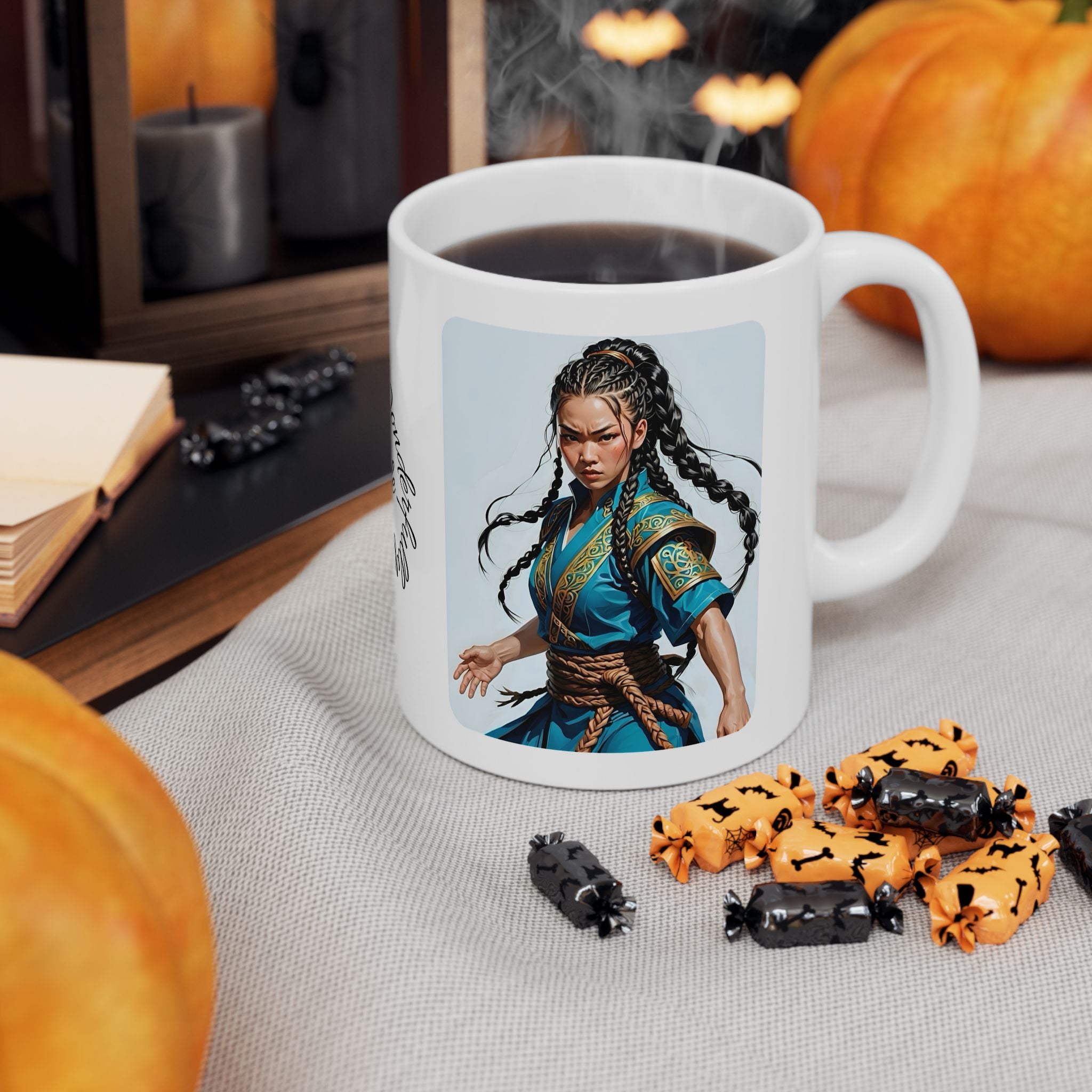 Gentle Woman of Valor #3 White Ceramic Mug - Fearfully & Wonderfully Made Tribute Cup (11oz/15oz)