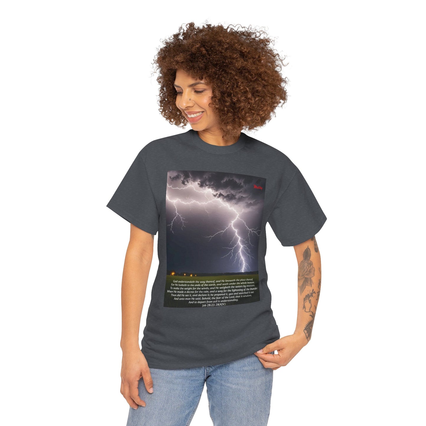 Lightning Style Fear of the Lord Unisex Heavy Cotton Tee