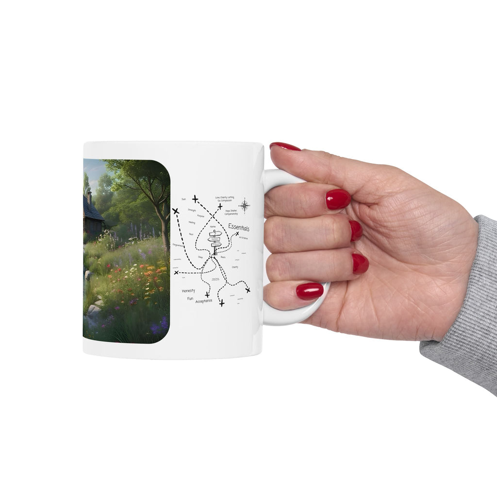 Cozy Architecture & Dreamy Landscapes #17 White Ceramic Mug – Homes Home Sweet Home Cup (11oz/15oz)