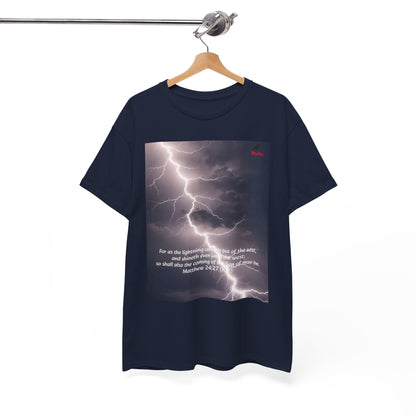 Lightning Style East West Unisex Heavy Cotton Tee