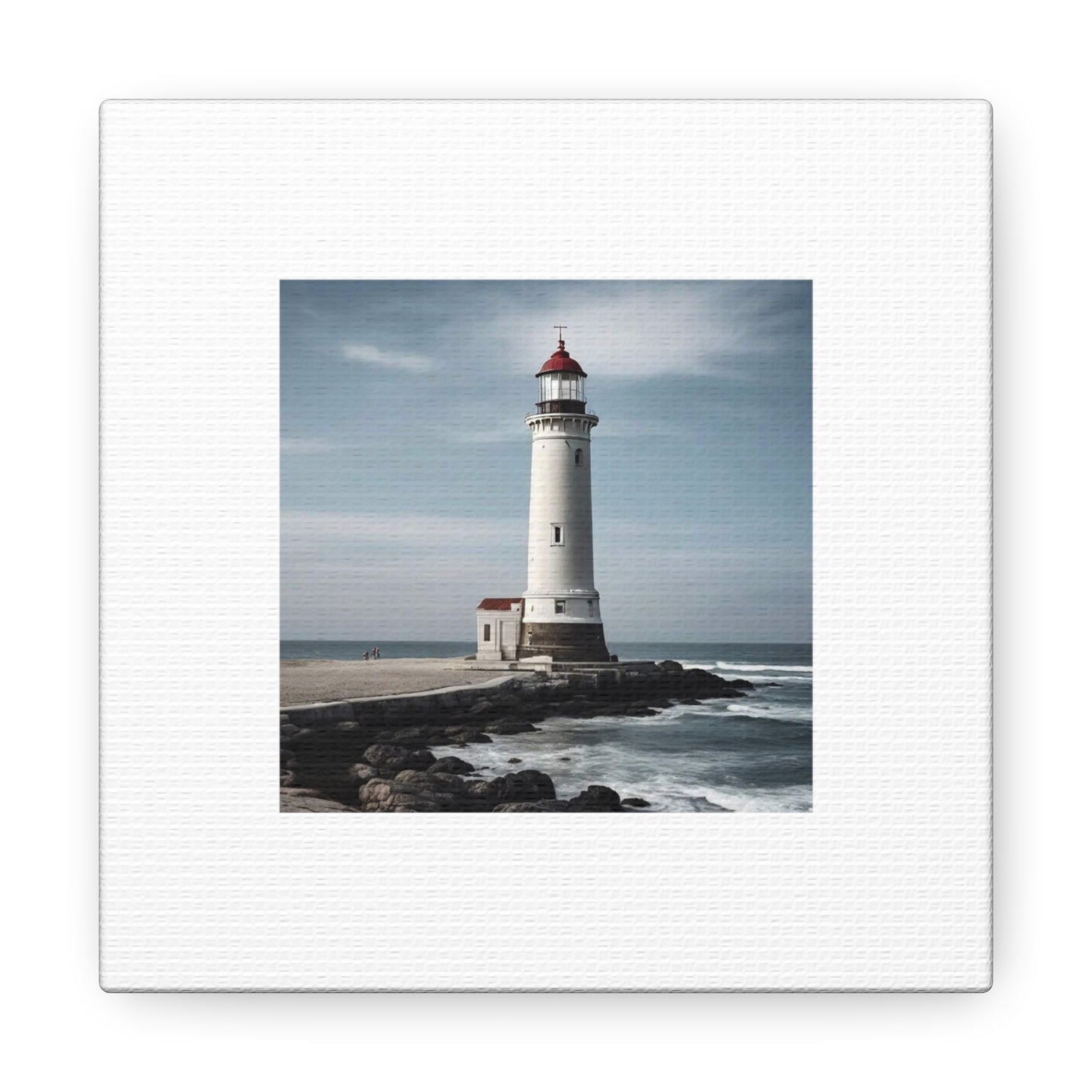 Lighthouse White Canvas Gallery Wraps