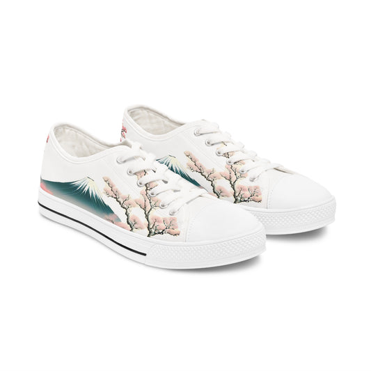 Japanese Landscape Women's Low Top Sneakers