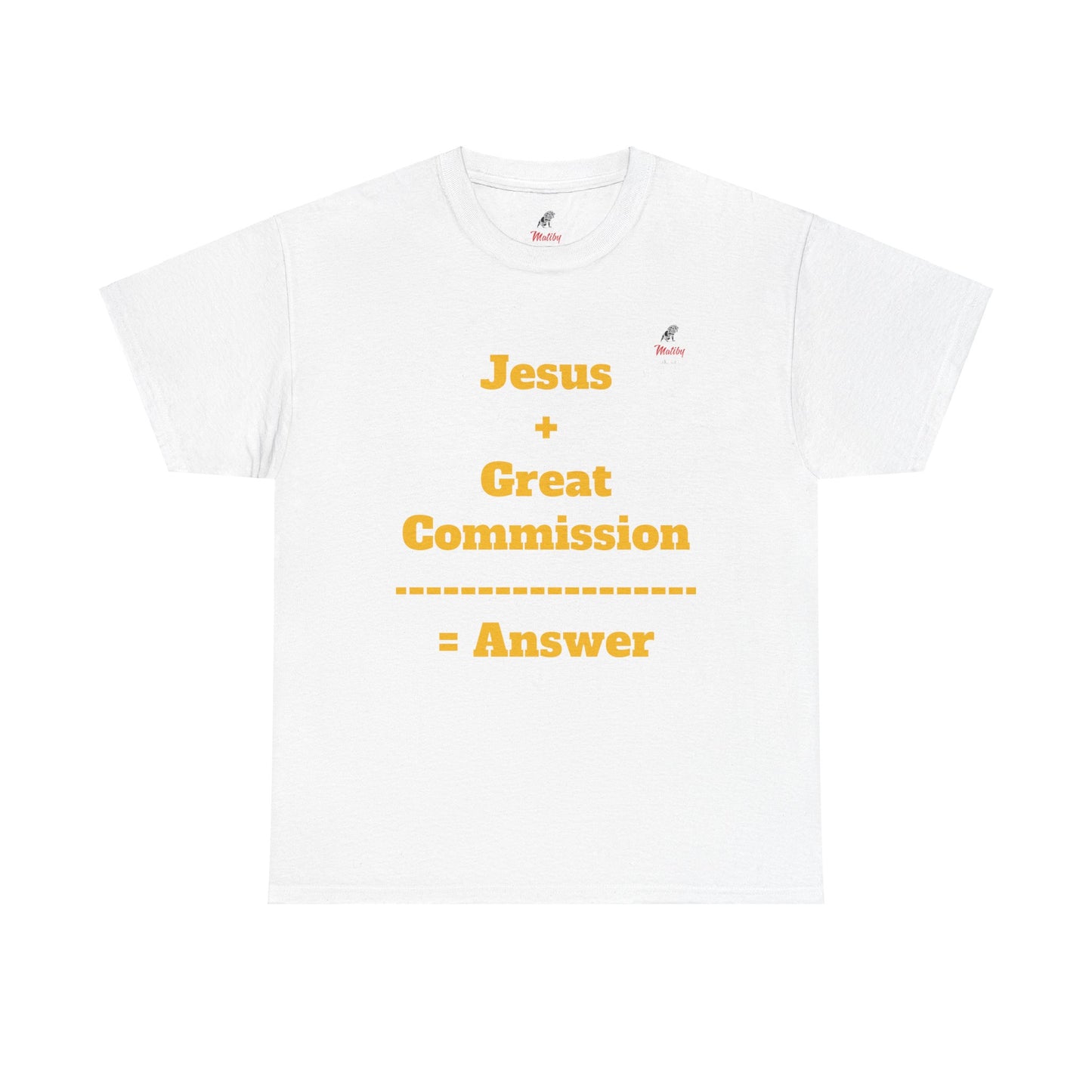 Jesus+Great Commission Unisex Heavy Cotton Tee