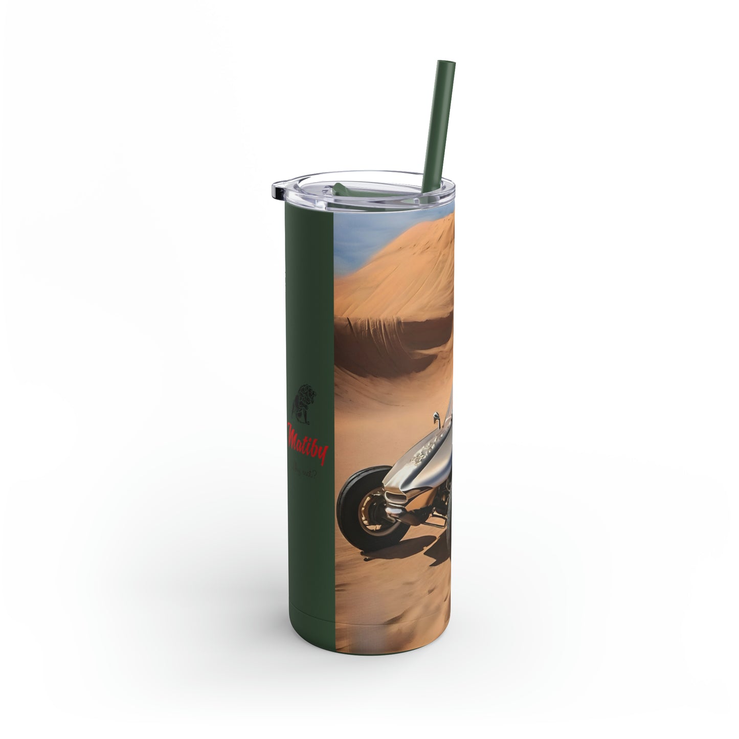 Matiby Artzy Maars Maker Skinny Matte Tumbler, 20oz