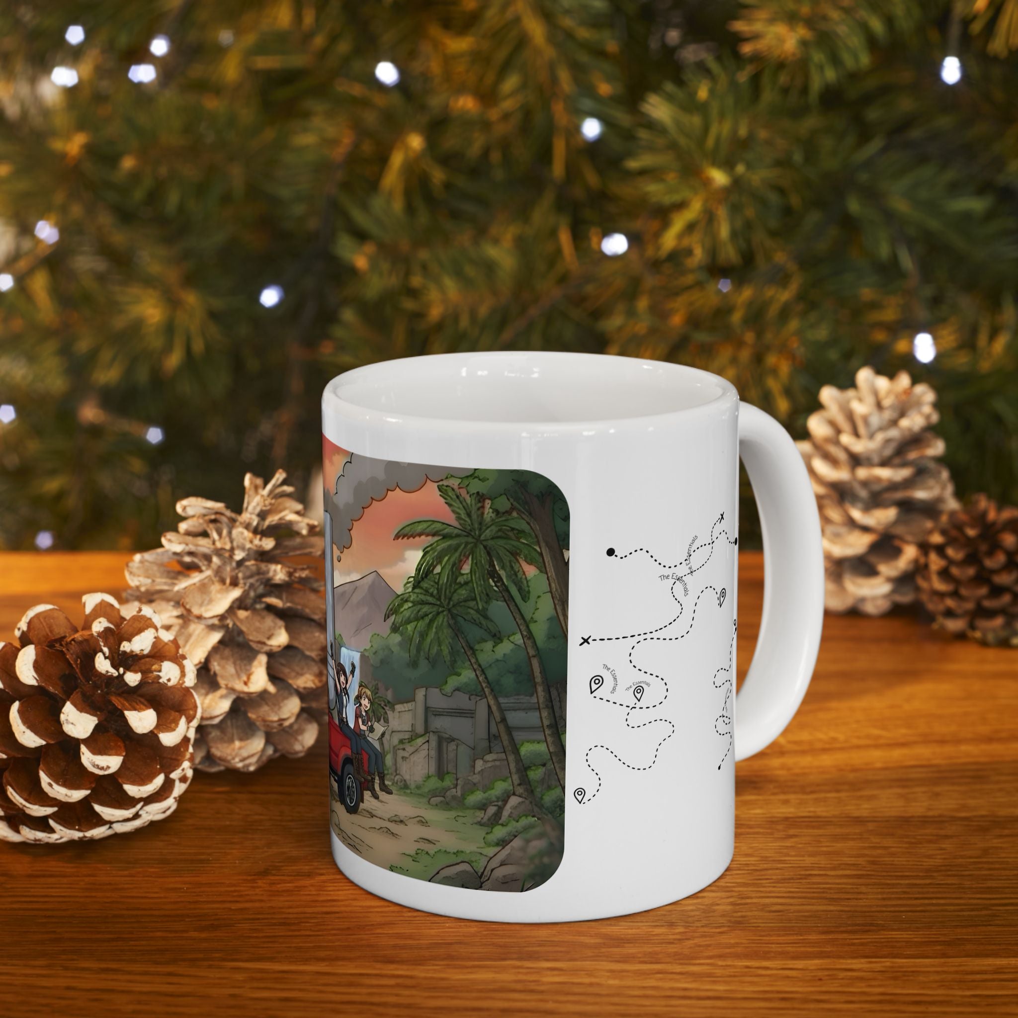 Sunshine State Pickup Trucks #16, Hauling Explorers White Ceramic Mug – Celebrating Companionship, Creativity & Life’s Little Wonders Cup (11oz/15oz)